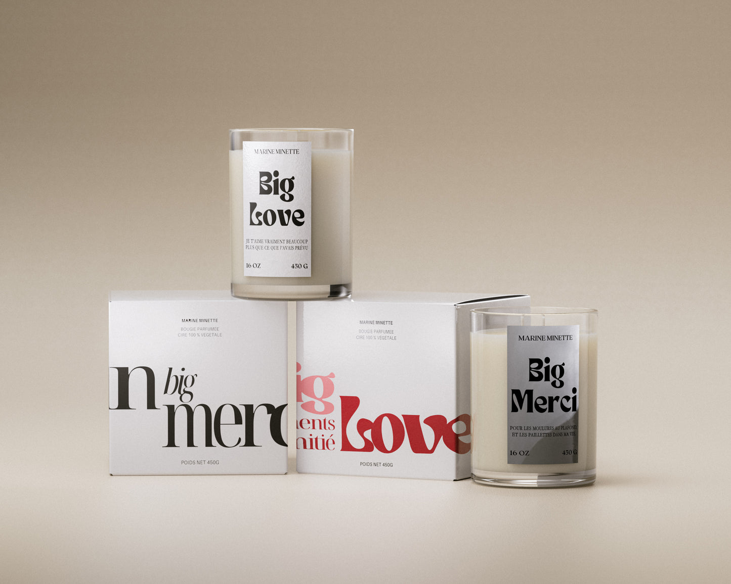 Bougie parfumée "BIG MERCI"