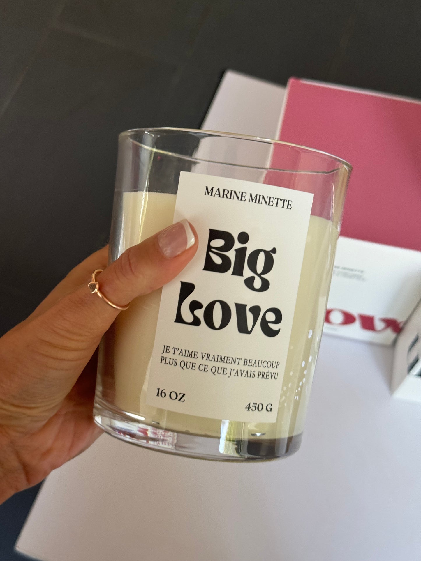 Bougie parfumée "BIG LOVE"