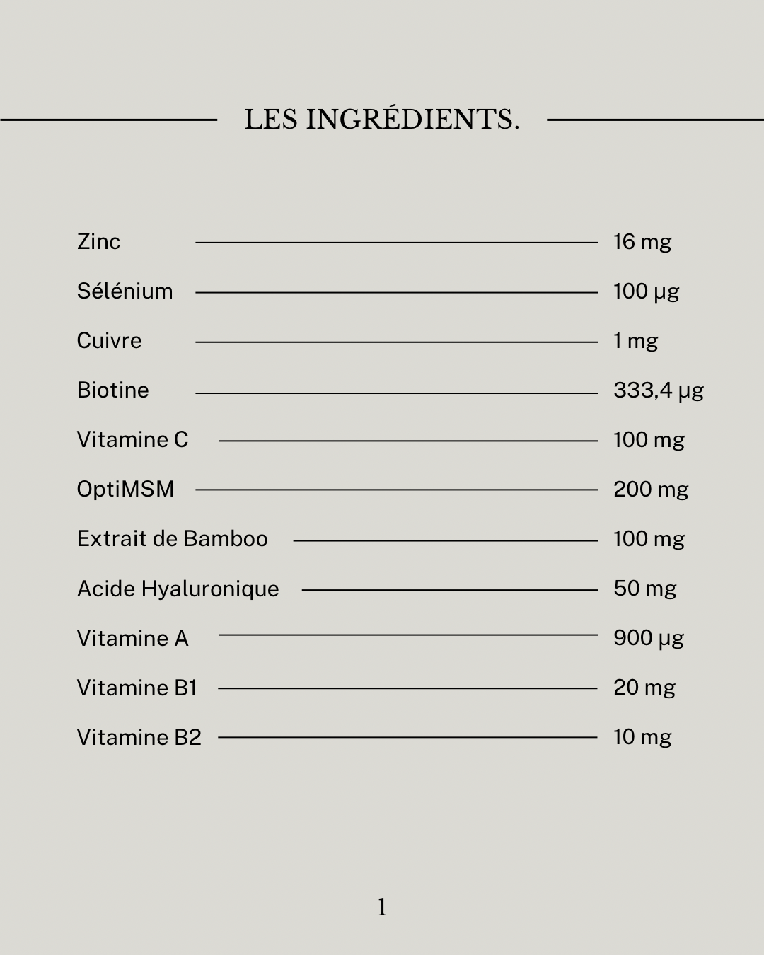 Compléments alimentaires Cheveux - cure de 2 mois