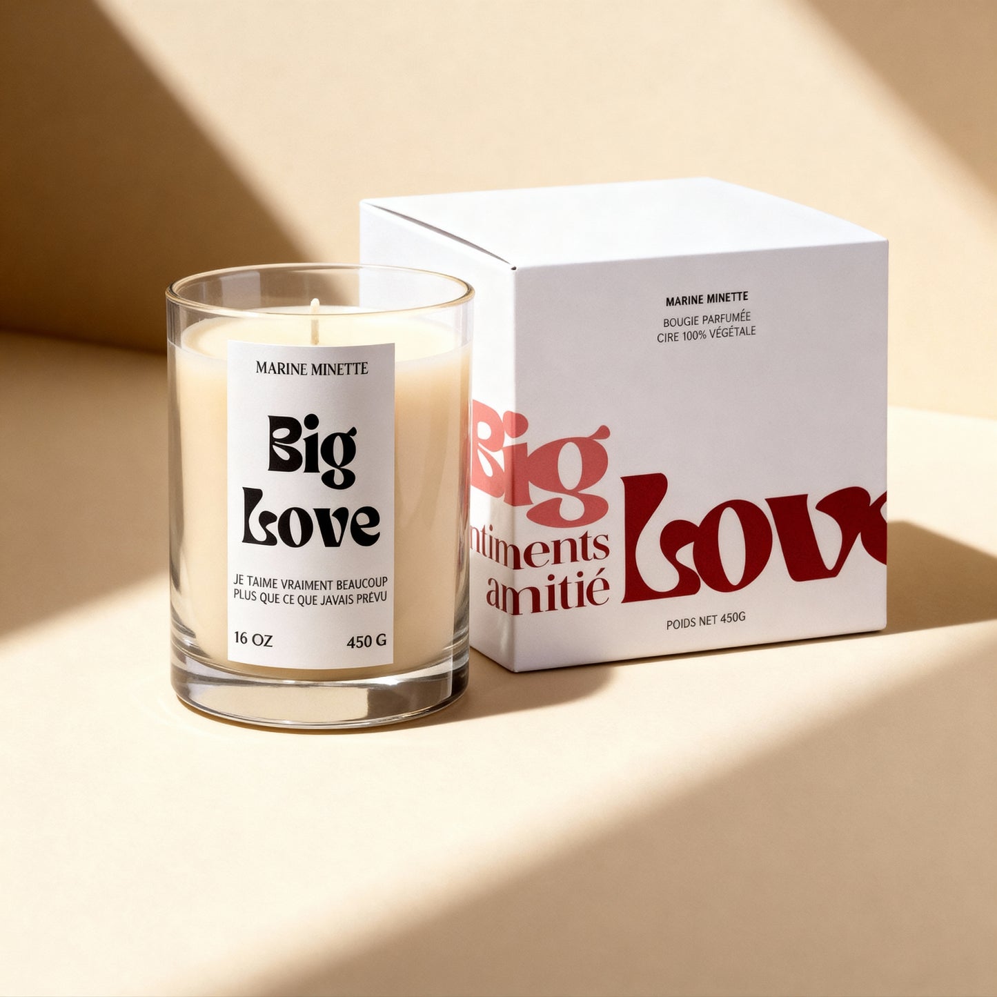 Bougie parfumée "BIG LOVE"