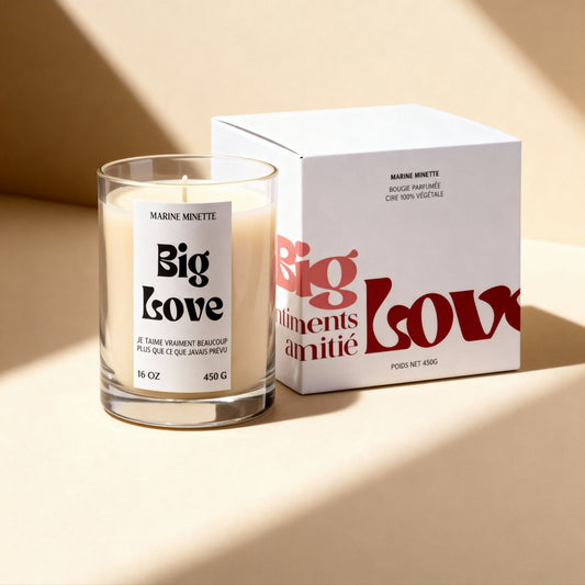 Bougie parfumée "BIG LOVE"