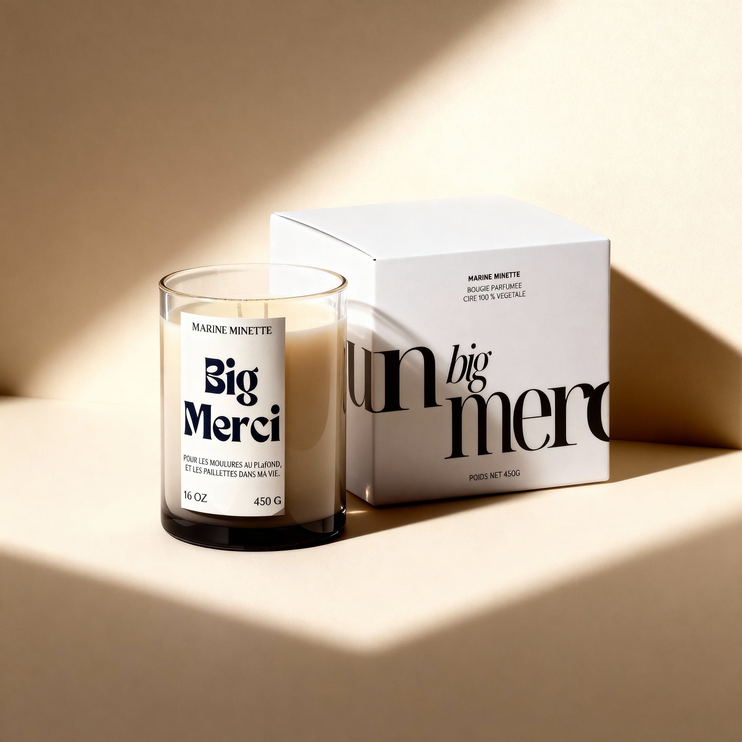 "BIG THANK YOU" scented candle